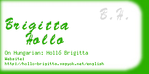 brigitta hollo business card